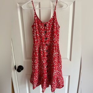 Japna red & white floral dress